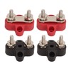 4Pcs Battery Power Stud M6 Dual Distribution Terminal Junction Post