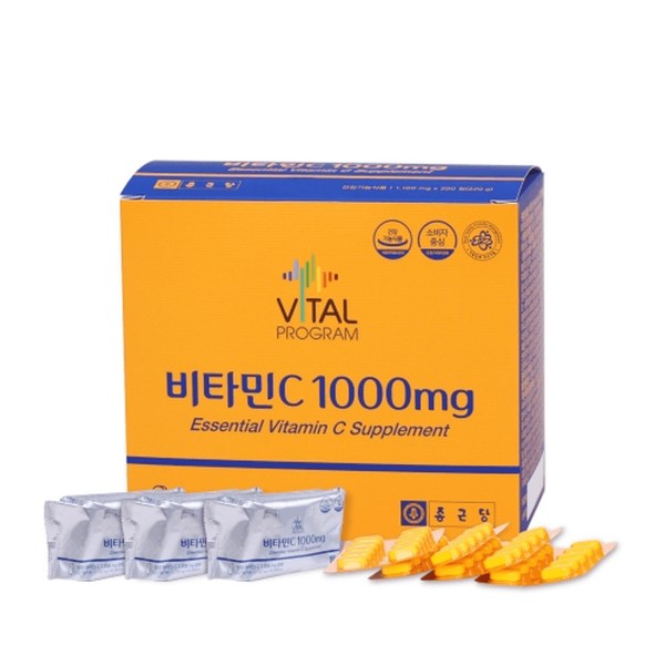 Chong Kun Dang Vitamin C 1,000mg 200 tablets, basic / 종근당 비타민C 1,000mg 200정, 기본
