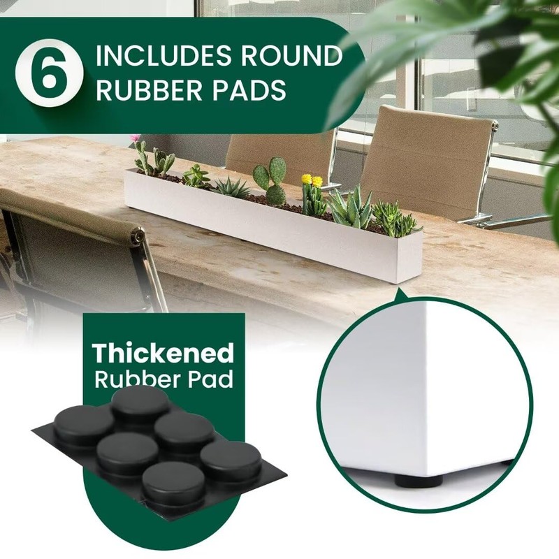GZGNEEVL Window Sill Planter Box Trough Rectangle Planter Long Window