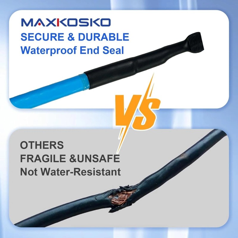 MAXKOSKO 12 Ft Water Pipe Heat Trace Kit with Thermostat