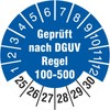 100 Test Labels 30 mm Tested According to DGUV Rule