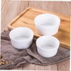 Zerodeko 6pcs Ceramic Dessert Bowls Set Heat Resistant Pudding Bowls