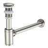 TSIBOMU Solid Brass Bathroom Sink P-Trap Complete Set, Adjustable 1-1/4