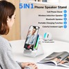 MILOUZ Wireless Induction Speaker 5-in-1 Bluetooth Speaker with Phone Stand,Stereo