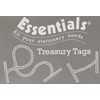 Whitecroft Essentials 27151/10 25 mm Metal Ended Treasury Tags -
