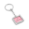 Photo Frame Metal Key chain Key ring CZ Stones (Wave)