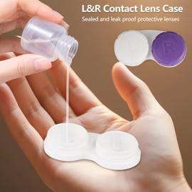 Duxesuk 6 Pack Travel Contact Lens Case - Convenient and Portable, Easy Replacement Anytime