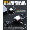 LIUGX LED Magnetic Retractable Keychain Flashlight 250 Lumens，USB-C Rechargeable, with