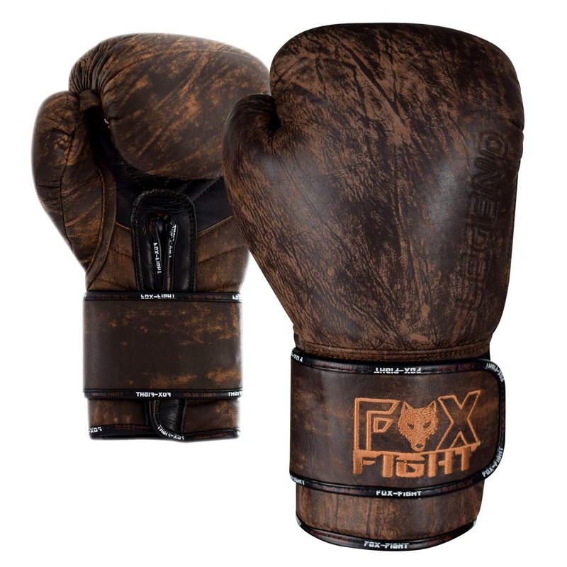 FOX-FIGHT Legend Boxing Gloves Genuine Leather Boxing Kickboxing Muay Thai