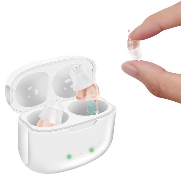 Not Amplifier True Hearing Aids,Invisible 16 Channels Digital Rechargeable Hearing