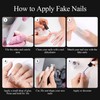 Almond Nail Tips, 240 Pcs, Short Fake Nail Tips Pre-shaped