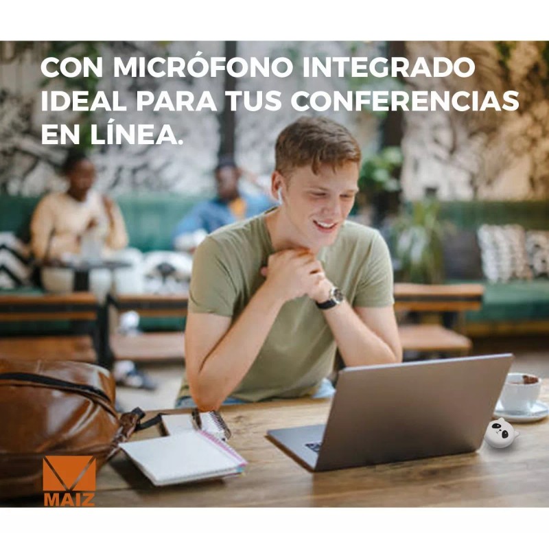 Maíz Audifonos Bluetooth Animalitos Manos Libres Bej-073
