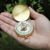 Golden Compass/Pocket Compass Mini Compass Mountaineering Compass Camping Compass Precision Compass Mountaineering Compass Small Compass golden compass 2ea