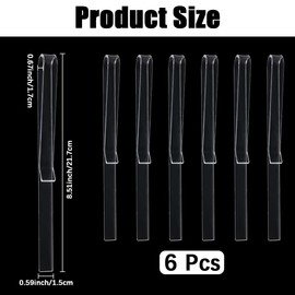 CRASPIRE 6Pcs Clear Music Stand Clips Music Book Holder Clip Transparent Acrylic Piano Books Page Sheet Markers Open Stands Holders Accessories for Wind Musician Composer Easy Reading Outdoor Supplies