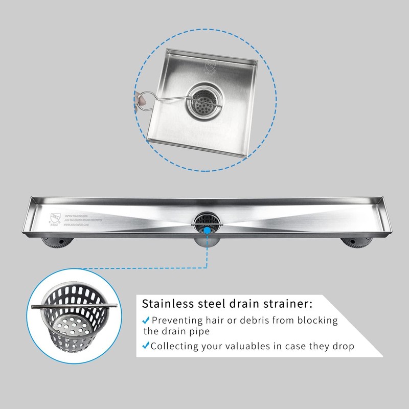 Neodrain 2PCS Hair Catchers Shower Drain Hair and Debris Strainer