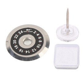 Fibre Optic Cleaver Blade, Fibre Optic Cutter Cleaver Blade 24 Faces 22 mm Diameter SKL 6C A8 HB 08 Optical Fibre Cutter Blade Tungsten Steel for Various Fibre Cleavers