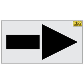 60" Lowes Straight Arrow Stencil - 1/8" (.125") PRO-Grade LDPE