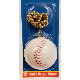 Westinghouse #7712700 12" Solid Brass Baseball Pull Chain~ For Fan/Light Fixture