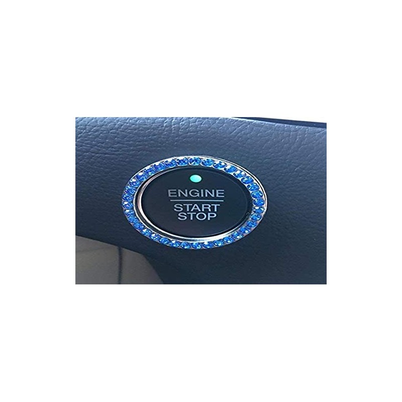 Bling Car Decor Crystal Rhinestone Car Bling Ring Emblem Sticker,
