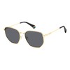 POLAROID PLD 6214/s/x Sunglasses, Gold/Grey, 56