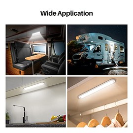 12v LED Interior Light Bar，CT CAPETRONIX 120LEDs 1500LM 8W DC 12 Volt led Strip Lights with ON/Off Switch，for Enclosed Cargo Trailer, Car RV Van Truck