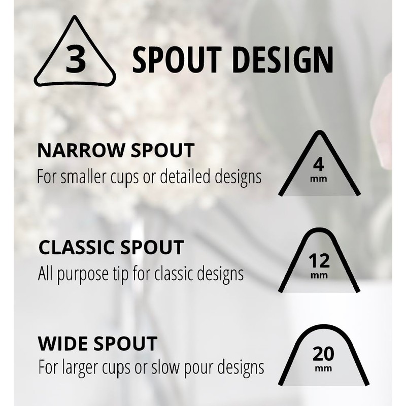 KRUVE Create Latte Art 3 Pour Jug 440ml Stainless Steel