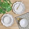 Sango 12 Pieces Stoneware Dinnerware Set, Modern Reactive Blue Dishes