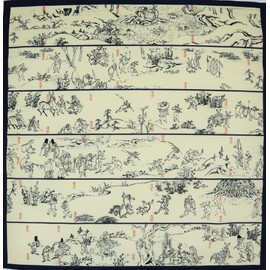 Maruju Gi-Gi Canvas Wrap, Cotton Cloth Wrap, Navy Blue, Approx. 19.7 x 19.7 inches (50 x 50 cm), Made in Japan, Easy to Wrap, Lightweight and Convenient, Made in Japan, Compact Product