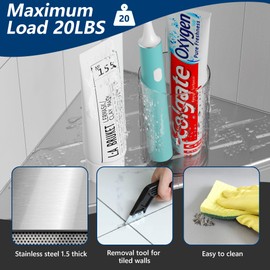 Neodrain Shower Shelf Corner Shelf Stainless Steel Shower Shelf Corner Tiles Recessed for Bathroom Kitchen 305 mm