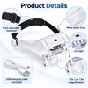 USB Rechargeable LED Head Magnifier for Watch Repair – Hands-Free