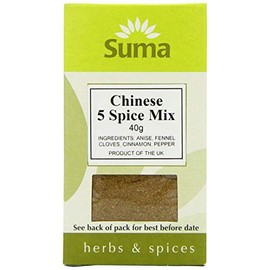 SUMA WHOLEFOODS Chinese 5 Spice 40g (PACK OF 12)