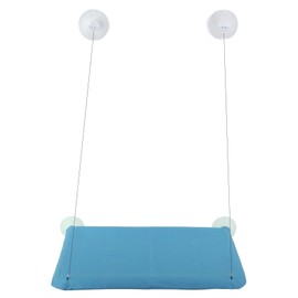 Cat Window Hammock with 4 Strong Suction Cups Breathable Detachable Cat Window Perch Cat Hammock Bed for All Seasons Sky blue