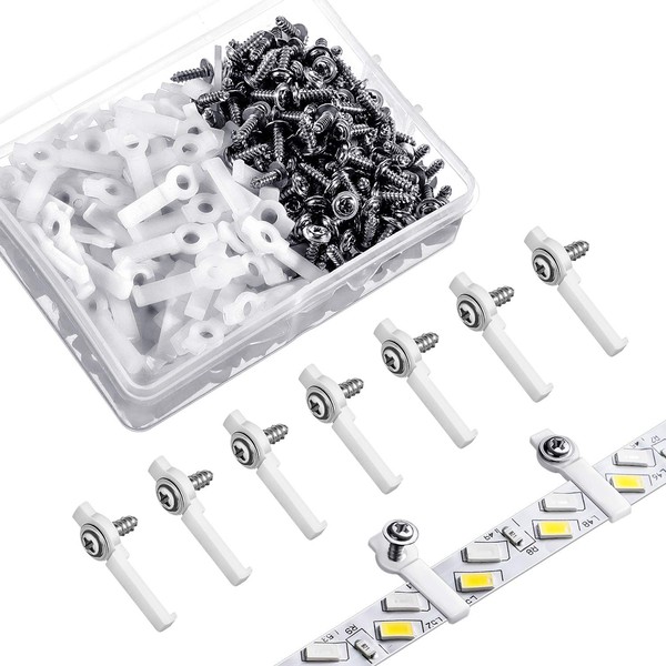 300 Pieces LED Mounting Clips LED Bracket Strip LED Light