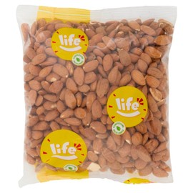 LIFE Mandorle Sgusciate - Frutta Secca, Snack in Pratico Sacchetto, Vegano 100% Naturale, Formato Convenienza 750g