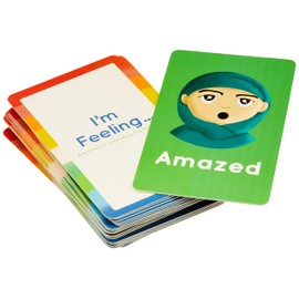 Kids for Culture: I'm Feeling: Emotional Literacy Flash Cards-24 Diverse Feeling Flash Cards - Toddlers 2-4 Years, Kindergarten, Preschool, Durable Feeling Flash Cards for Speech Therapy