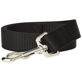 duvoplus, Nylon Dog Leash Size L-XL - 100cm/25mm Black Quality Suitable for Outdoor Use Easy to Use Universal: Suitable for Any Lead with Lobster Clasp