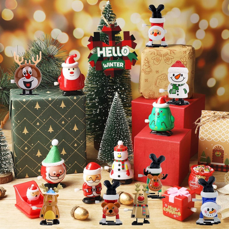 3Pack Christmas Wind Up Toy Funny Jumping Toys Xmas Gift