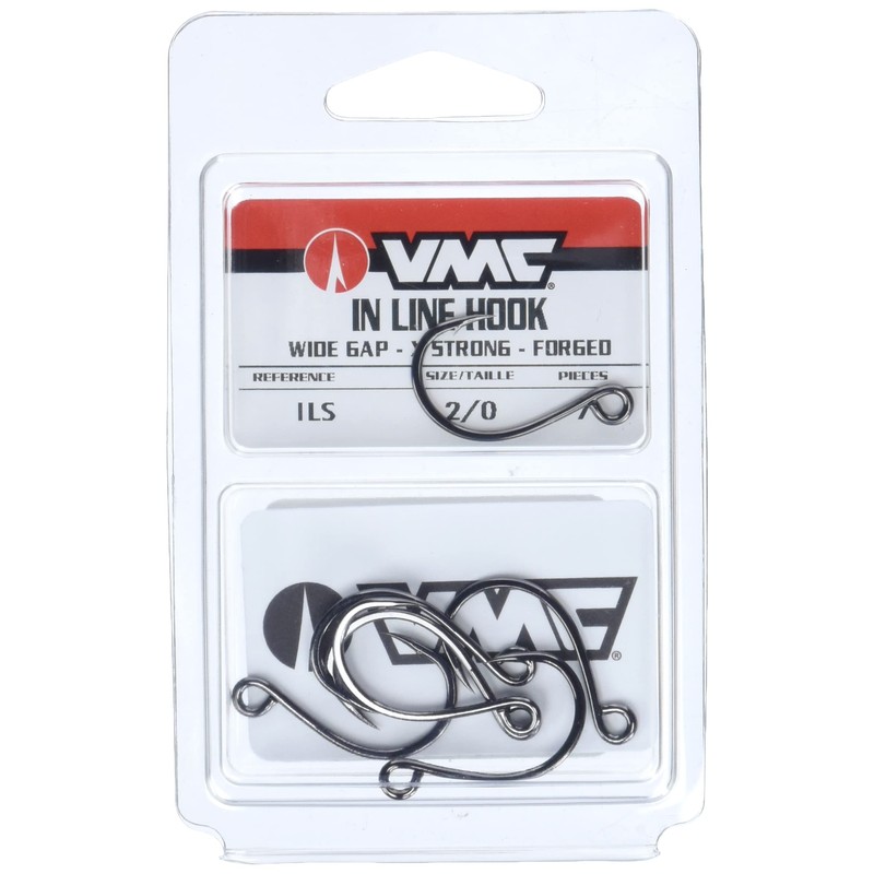 Inline Single Hook Black Nickel #2/0