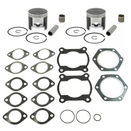 SPI 1988-1995 Polaris Indy Trail Deluxe 488 SPI Pistons Bearings Top End Gasket Kit