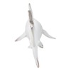 Nautical Ocean Marine Great White Shark Swimming Antiqued White Figurine