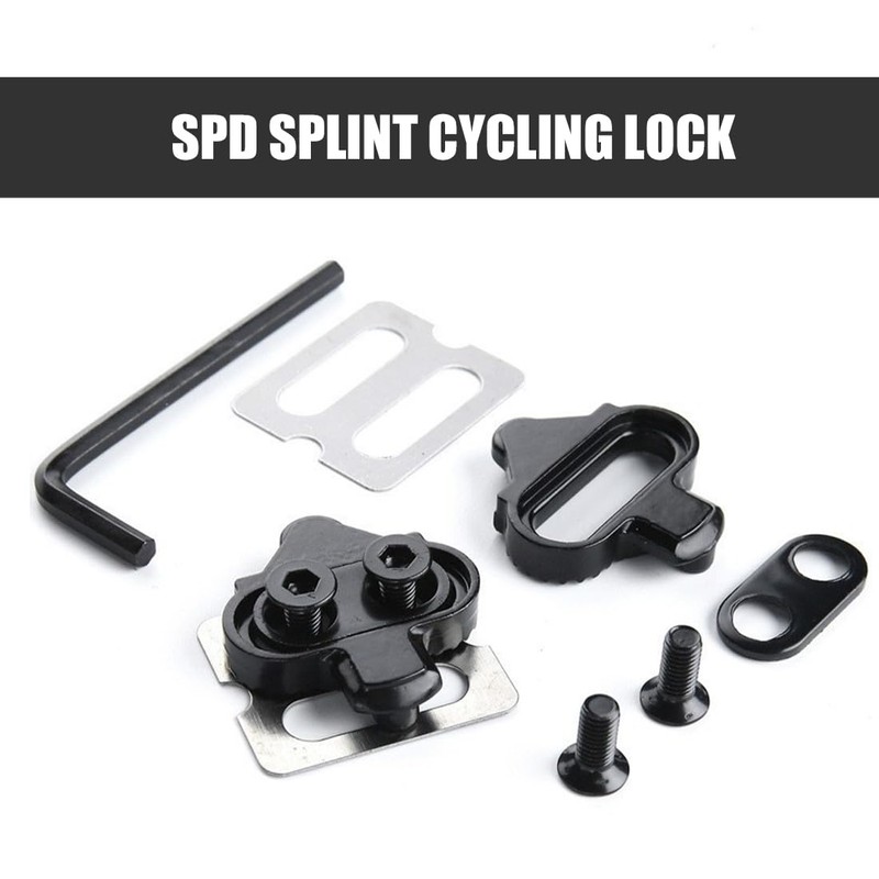 OIGWBPH 2pcs Bicycle Shoe Cleats Set SPD Compatible Bicycle Pedal