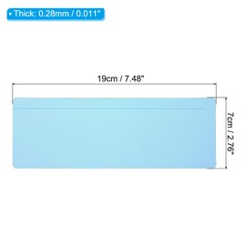 PATIKIL Guided Reading Strips, 8pcs Tracking Highlight Colored Overlay Bookmark Reduce Visual Stress Teacher Teaching Supplies for Classroom, Sky Blue