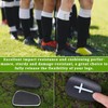 4Pcs Black and White Cross Protective Soccer Shin Pads,Mini Football