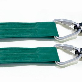 4.9ft 1.5m Aerial Straps Ropes Aerial Acrobatics Body Aerial Loop Trapeze Circus Apparatuses Equipment Yoga Straps 1 pairs (Dark Green)