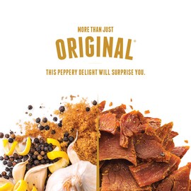 Perky Jerky Turkey Jerky Variety, 2.2 oz (Pack of 5) - Low Sodium - 7-10g Protein per Serving - Low Fat - 100% U.S. Sourced - Non-GMO