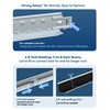 32 Sq.Ft Drop Ceiling Grid System kit, Whtie Galvanized Steel