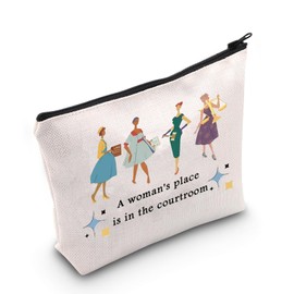 Future Lawyer Gift Law School Student Graduation Gift A Woman's Place is in The Courtroom Cosmetic Bag (in The Courtroom Bag)