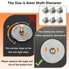 6 Pcs Cooker knobs Gas Stove Knob 6MM Universal Cooker