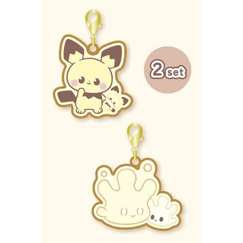 Marimo Craft PKP-183 Poképiece Plush Series Metal Charm Set, Pichu