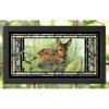 Wild Wings Hidden Fawn 13" x 23" Stained Glass Art
